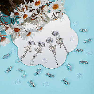 32Pcs Brass Clip-on Earring Findings KK-SP0001-26P-1