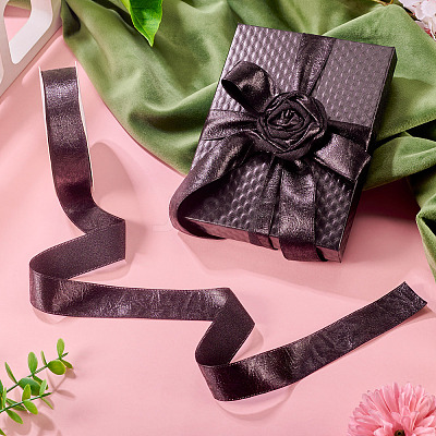 1 Roll Imitation Leather Polyester Ribbon LC-TA0001-02F-1