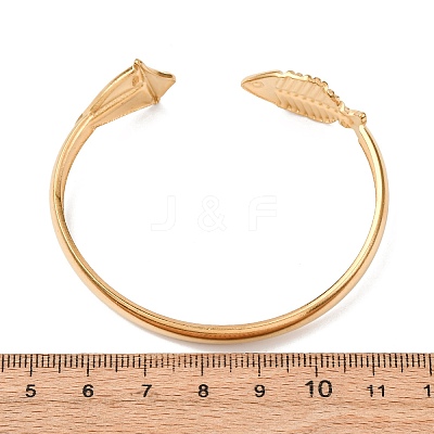 Marine 304 Stainless Steel Cuff Bangles for Women LS-BJEW-Z147-01G-03-1