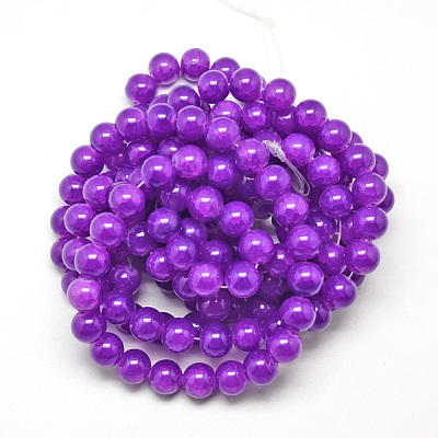 Baking Paint Crackle Glass Bead Strands X-DGLA-Q023-8mm-YS12-1
