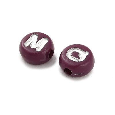 Opaque Acrylic Beads OACR-H046-02F-1