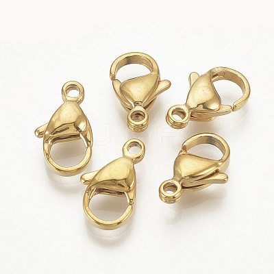 Ion Plating(IP) 316 Surgical Stainless Steel Lobster Claw Clasps X-STAS-S076-66A-01-1