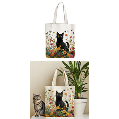 Canvas Women's Tote Bags ABAG-WH0057-002-1
