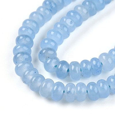 Dyed Natural White Jade Beads Strands X-G-T139-57A-05-1