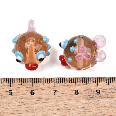 Handmade Bumpy Lampwork Beads LA-CBAB541-01A-1