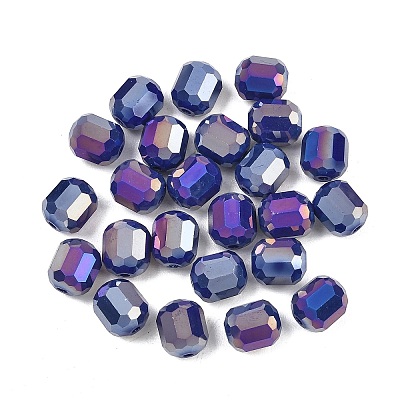 Electroplate Column Glass Beads EGLA-A043-02-AB16-1