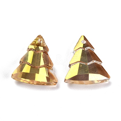 Glass Rhinestone Pendants RGLA-O002-A01-001SH-1