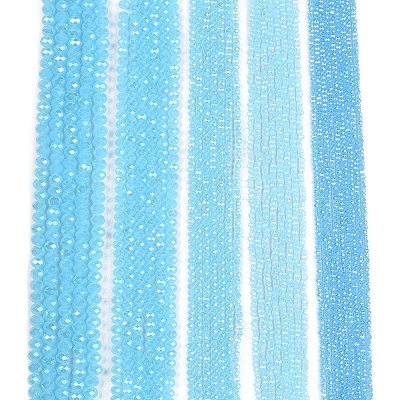 Electroplate Glass Beads Strands EGLA-A044-J3mm-A04-1