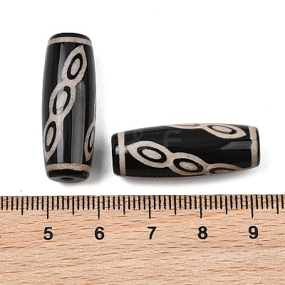 Tibetan Style dZi Beads TDZI-E004-65-03-1