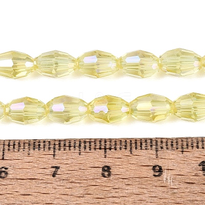 Electroplate Transparent Glass Beads Strands LS-GL-N002-01A-A02-1