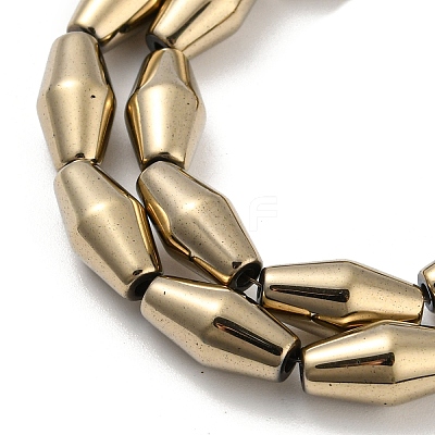 Electroplated Synthetic Magnetic Hematite Beads Strands G-Z032-B01-02H-1
