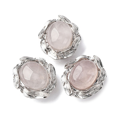 Natural Rose Quartz Oval Multi-Strand Links G-G207-02P-09-1