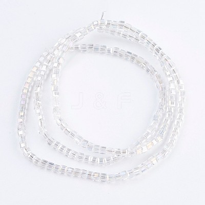 Electroplate Glass Beads Strands EGLA-F121-AB-A02-1