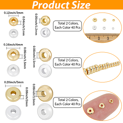 240Pcs 6 Styles Brass Beads KK-BBC0025-79-1