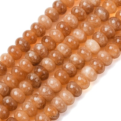 Natural White Jade Beads Strands G-E507-01-03-1
