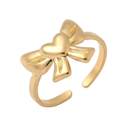 304 Stainless Steel Cuff Rings RJEW-P150-10G-1