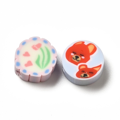 Handmade Polymer Clay Beads CLAY-E001-01A-1