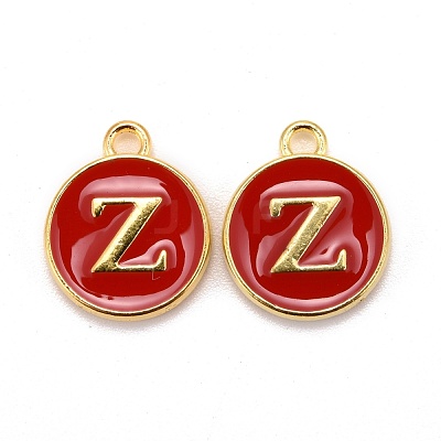 Golden Plated Alloy Enamel Charms X-ENAM-S118-03Z-1