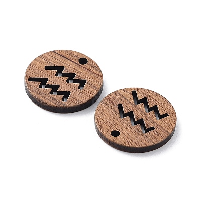 Walnut Wood Laser Cut Pendants WOOD-Q051-06H-1