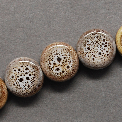 Handmade Porcelain Beads PORC-Q185-12mm-6-1