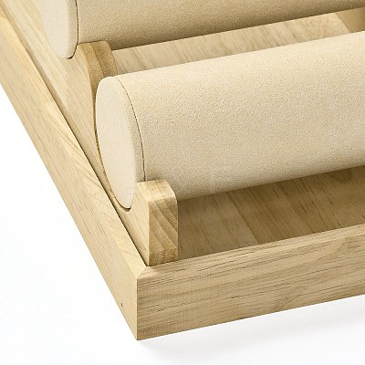 3 Layer Wood Jewelry Bracelet Displays Stands RDIS-K003-02B-1