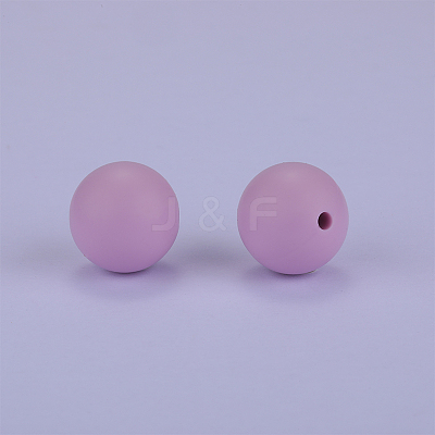 Round Silicone Focal Beads SI-JX0046A-57-1