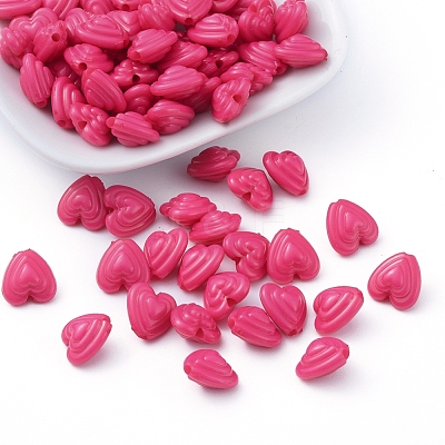 Opaque Acrylic Beads X-SACR-R827-04-1