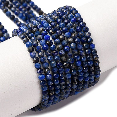 Natural Lapis Lazuli Beads Strands G-D165-B-2mm-1