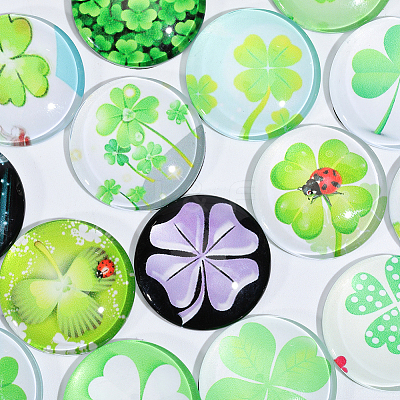50Pcs Glass Cabochons FIND-SP0005-80-1