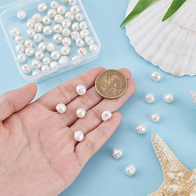 60Pcs Natural Cultured Freshwater Pearl Beads PEAR-PA0001-03-1