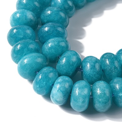Dyed Natural White Jade Beads Strands G-G107-A07-01-1