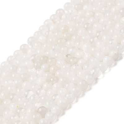 Nature Rainbow Moonstone Round Bead Strands G-M263-A-02B-1