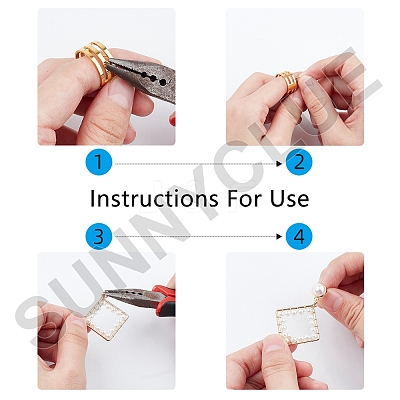 DIY Dangle Earring Making Kits DIY-SC0011-85G-1