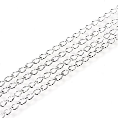 Tarnish Resistant 304 Stainless Steel Twisted Chains CHS-H007-61A-1