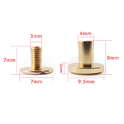 Brass Rivets OFST-PW0003-20C-G-1