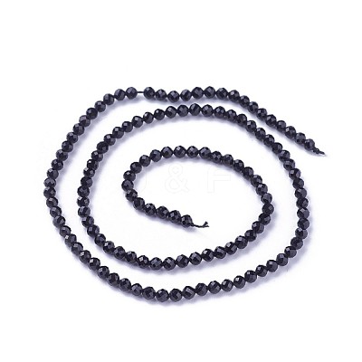 Faceted Glass Beads Strands G-F619-09B-3mm-1
