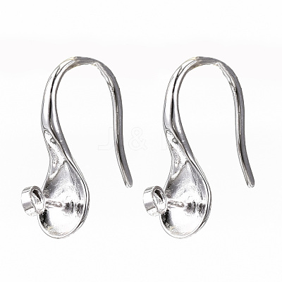 Brass Earring Hooks KK-S356-137P-NF-1