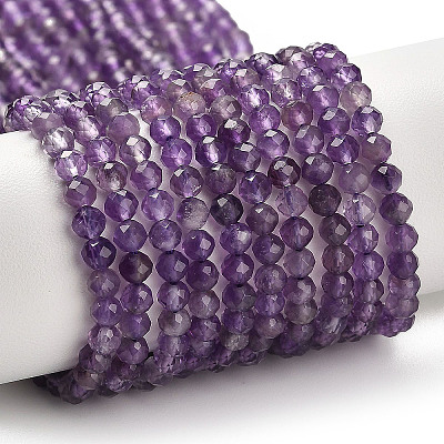 Natural Amethyst Beads Strands X-G-K373-B03-03-1