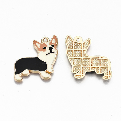 Alloy Enamel Pendants ENAM-N055-002-NR-1