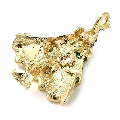 Christmas Alloy Colorful Rhinestone Brooches JEWB-U009-10D-1