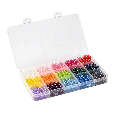 Transparent Acrylic Beads MACR-FS0001-15-1