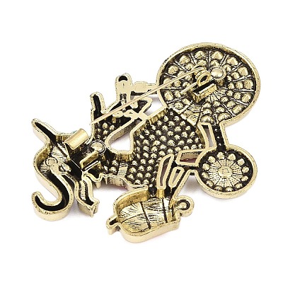 Halloween Witch with Bike Enamel Pins LS-JEWB-I052-03AG-1