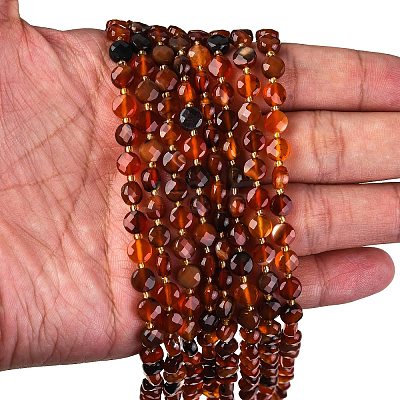 Natural Carnelian Beads Strands G-K389-B43-01-1