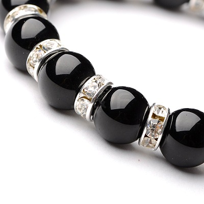 Gemstone Stretch Bracelets BJEW-JB01533-03-1