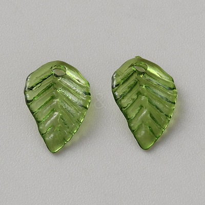 100Pcs Transparent Acrylic Charms MACR-CJC0004-30B-1