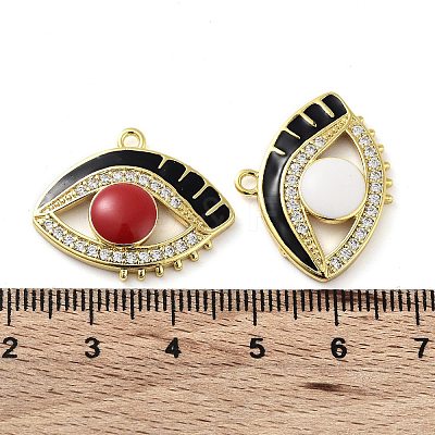 Brass Brass Micro Pave Cubic Zirconia Pendants KK-F871-20G-1