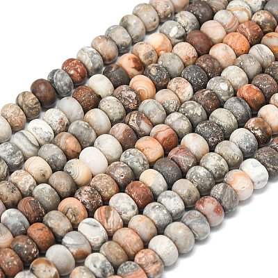 Natural Red Crazy Agate Beads Strands G-P575-A04-6x4mm-02-1