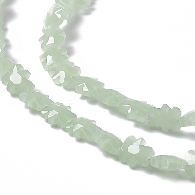 Electroplate Glass Beads Strands GLAA-C023-04C-1
