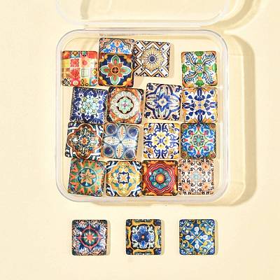 20Pcs Glass Cabochons GLAA-FS0002-57-1