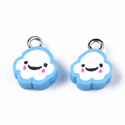 Handmade Polymer Clay Charms CLAY-N006-37B-01C-1